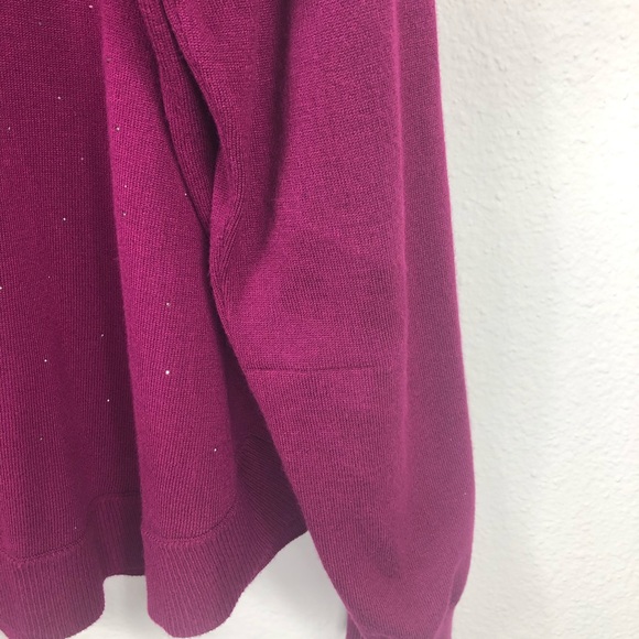 Liz Claiborne Career XXL Long Sleeve Plum Sweater - Picture 7 of 7